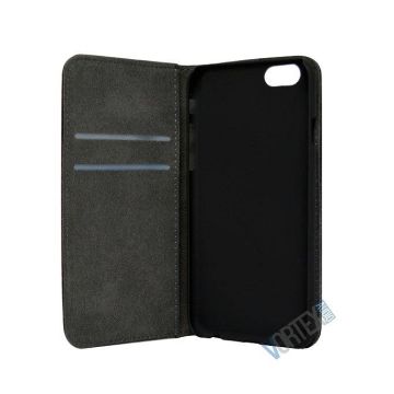 iPhone 6 Black Leather Wallet Credit Card Holder Flip Cover Magnetic Case Stand