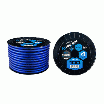 100ft 4 AWG BLUE CCA MID-SERIES POWER CABLE