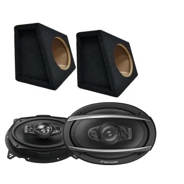 BR 6x9PR Enclosure Box & Pioneer A series 6x9" Full-Range 5-Ways Speakers Bundle