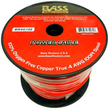 4 AWG 100 Feet Spool 100% OFC Copper Power Cable (BR4G100)