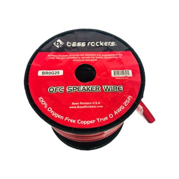 Bass Rockers 0 AWG 25 Feet OFC 100% Copper Power Cable 