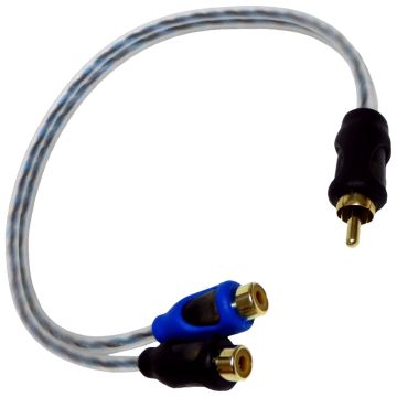Bass Rockers RCA Y-Splitter Cable (1 Male to 2 Female) - CRC2F1M