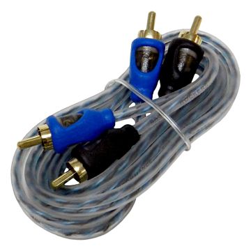 Bass Rockers CRC12 12ft Twisted-Pair Interconnect RCA Audio Cable (2 x Male to 2 x Male)