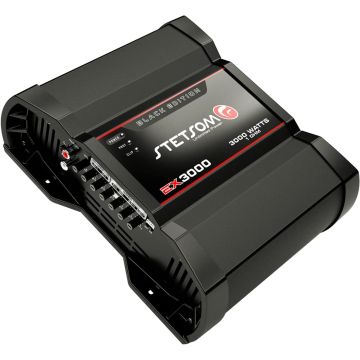 Stetsom EX 3000 Black Edition 1 Ohm Mono Car Amplifier, 3000.1 3K Watts RMS, 1Ω Stable Car Audio