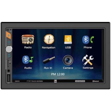 Dual DM620N 7 Double Din Mechless Digital Media Receiver with Built-in Navigation