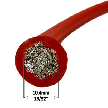 Bass Rockers 0 AWG 20ft Flexible Power Cable Red Coating