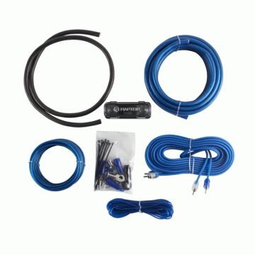 Raptor R2AK4 | 4 Gauge Amplifier Kit Complete Wiring RCA for Up to 1100W Systems