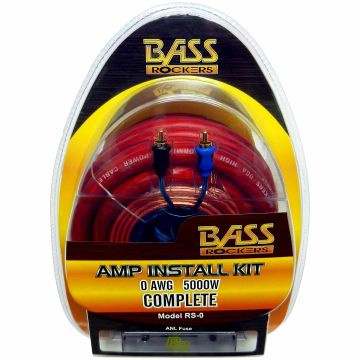 Bass Rockers 0 AWG 5000W Complete Amp Install Kit (RS-0)