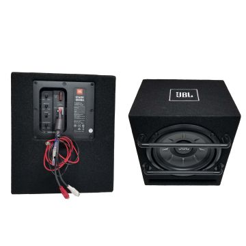 JBL STAGE 800BA 8"in. Ported Enclosed Car Subwoofer Box RMS 100W W/ Built-In AMP