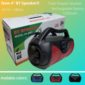 UK-8801 BT Wireless Super Bass portable Color changing Speaker 