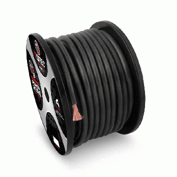 One Foot of T-Spec 1-0 AWG 50 FT BLACK GROUND OFC WIRE - v8GT SERIES (1/50)V8GT10BK50)