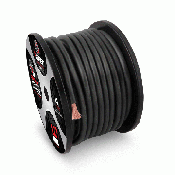 One Foot of T-Spec 4 AWG 100 FT BLACK OFC POWER WIRE - v8GT SERIES (1/100)V8GT4BK100)
