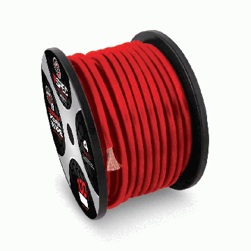 (1/100)4 AWG 100FT RED OFC POWER WIRE - v8GT SERIES